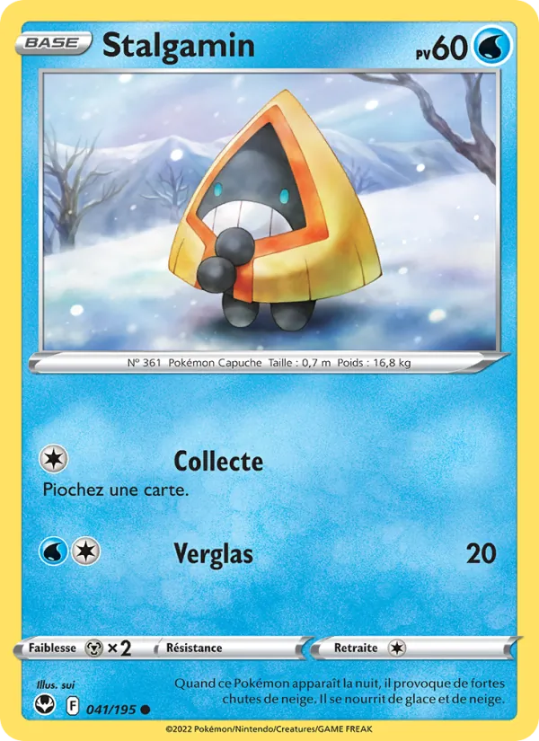 Carte Pokémon Stalgamin de l'extension Tempête Argentée
