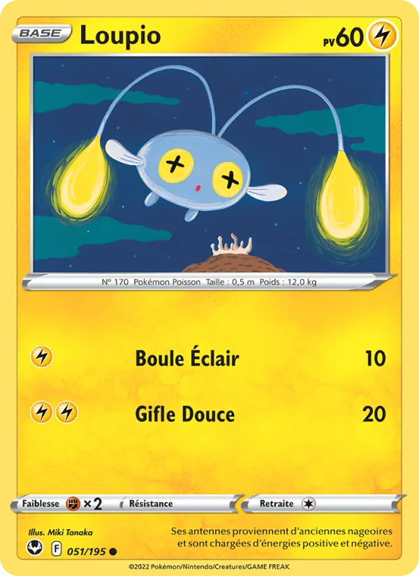 Carte Pokémon Loupio de l'extension Tempête Argentée