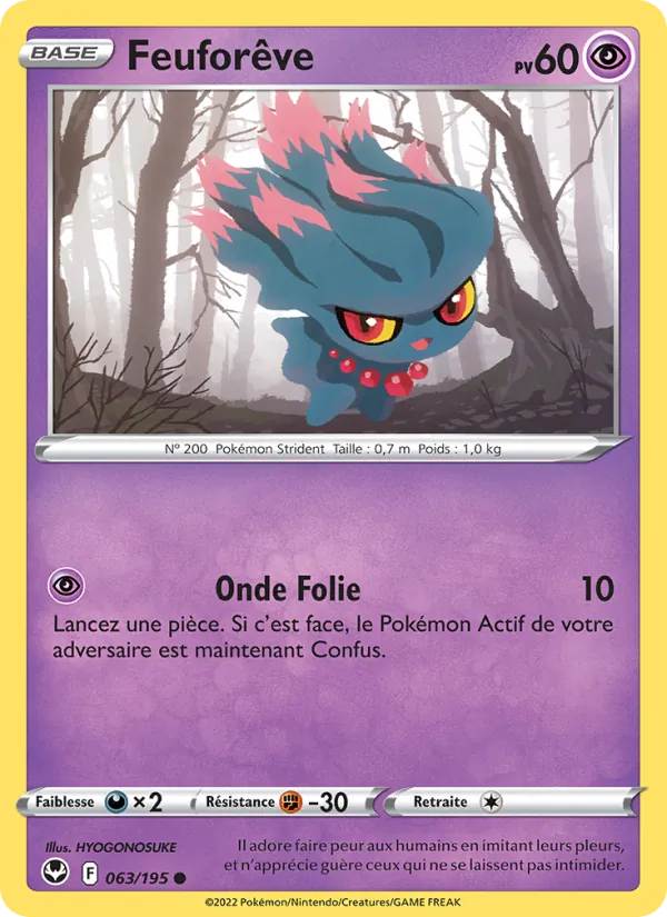 Carte Pokémon Feuforêve de l'extension Tempête Argentée