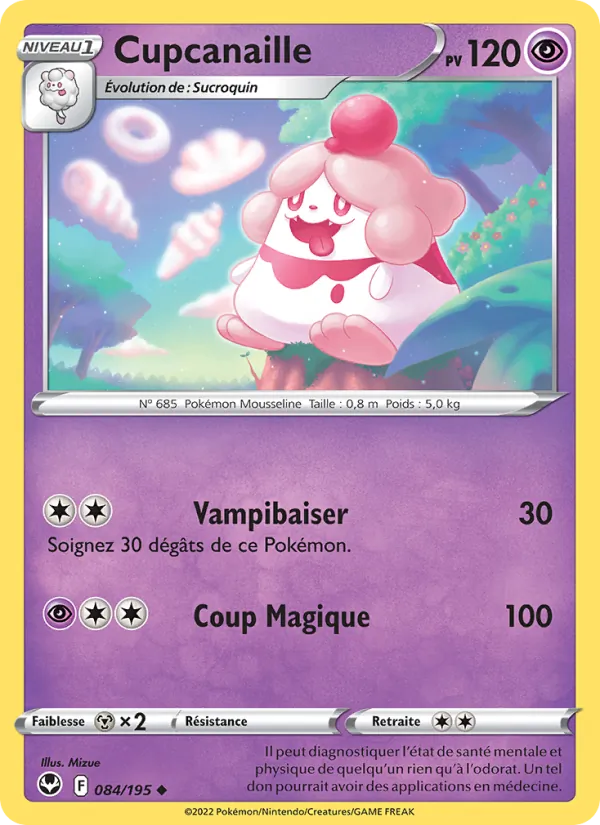 Carte Pokémon Cupcanaille de l'extension Tempête Argentée