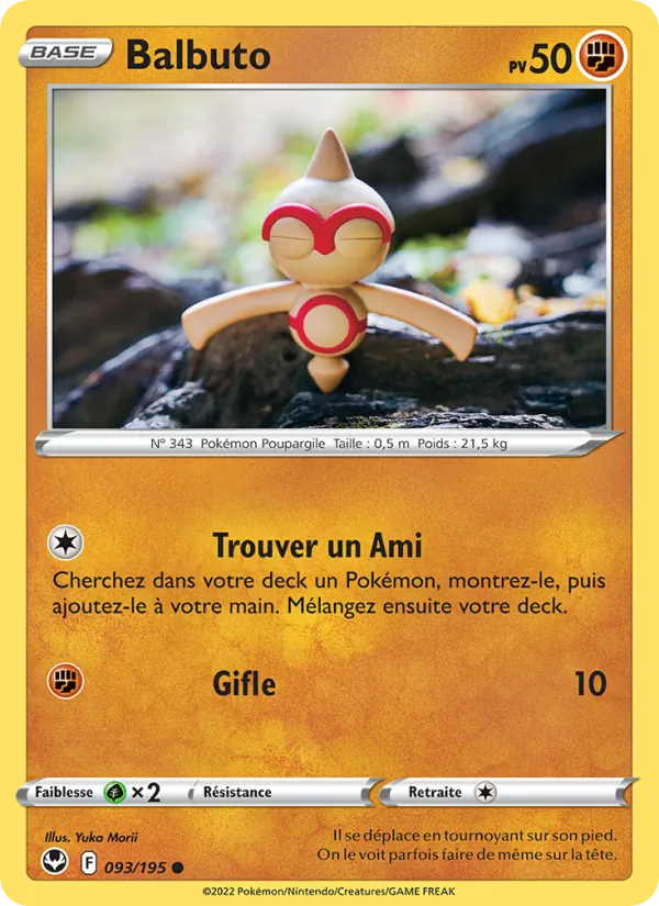 Carte Pokémon Balbuto de l'extension Tempête Argentée