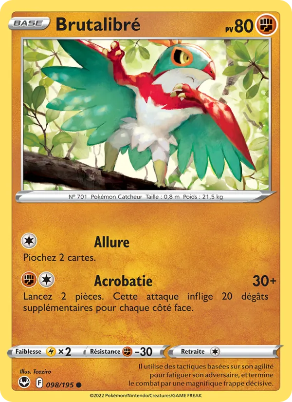 Carte Pokémon Brutalibré de l'extension Tempête Argentée