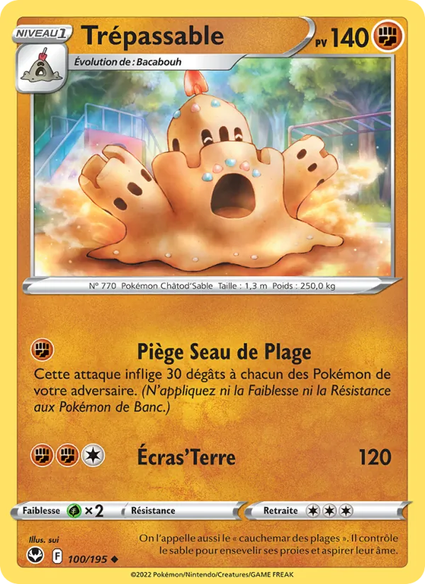 Carte Pokémon Trépassable de l'extension Tempête Argentée