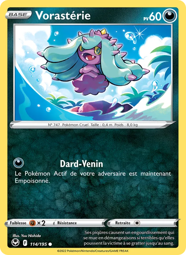 Carte Pokémon Vorastérie de l'extension Tempête Argentée