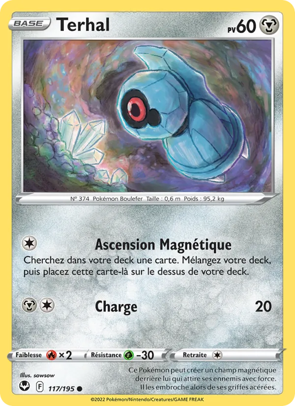 Carte Pokémon Terhal de l'extension Tempête Argentée