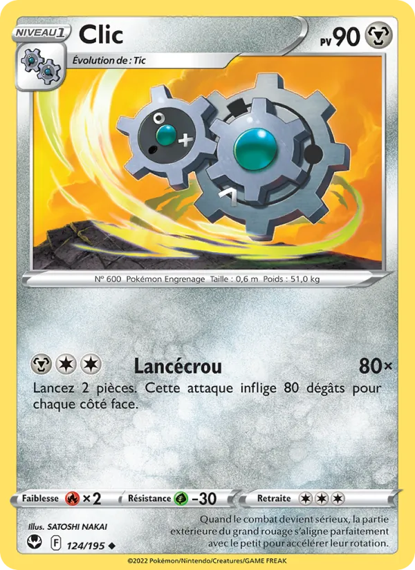 Carte Pokémon Clic de l'extension Tempête Argentée