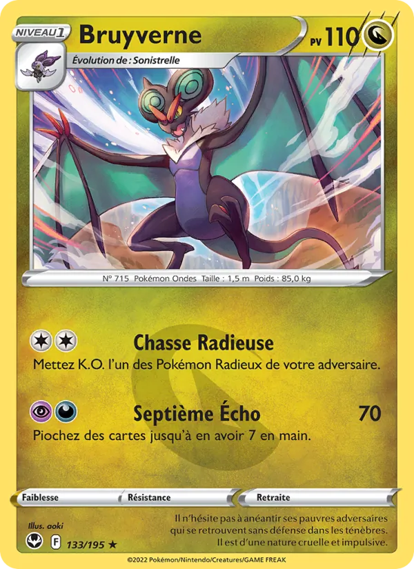 Carte Pokémon Bruyverne de l'extension Tempête Argentée