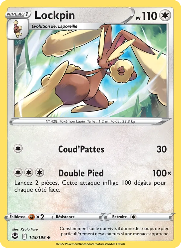 Carte Pokémon Lockpin de l'extension Tempête Argentée