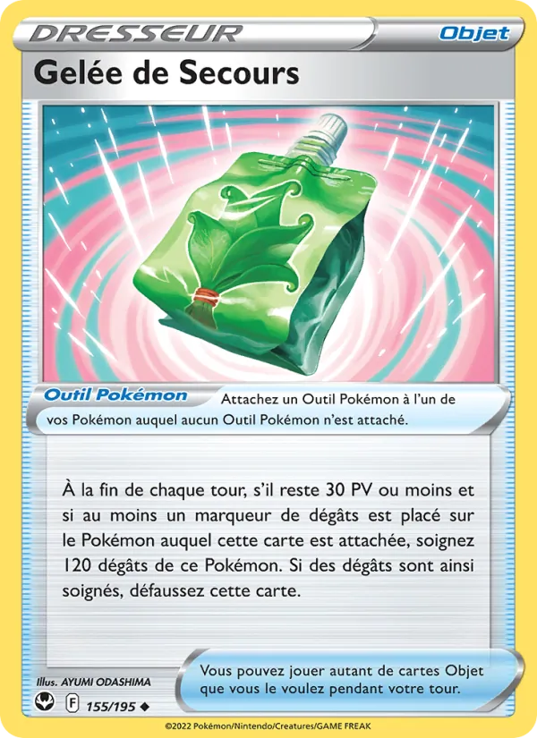 Carte Pokémon Gelée de Secours de l'extension Tempête Argentée