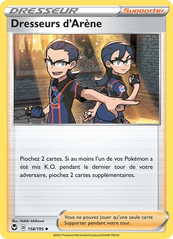 Carte Pokémon Dresseurs d'Arène de l'extension Tempête Argentée
