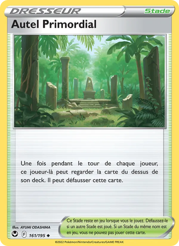 Carte Pokémon Autel Primordial de l'extension Tempête Argentée