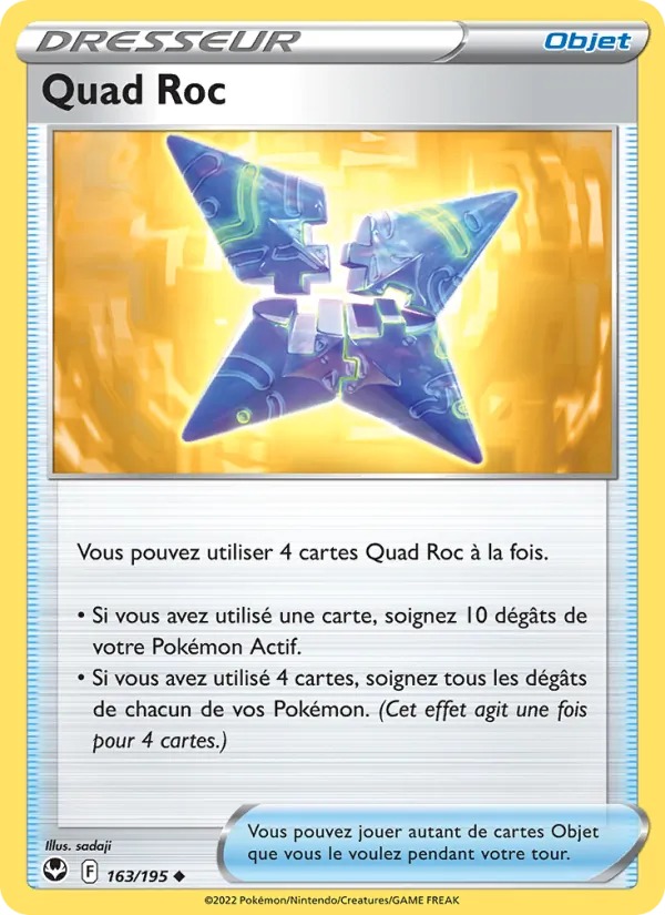 Carte Pokémon Quad Roc de l'extension Tempête Argentée
