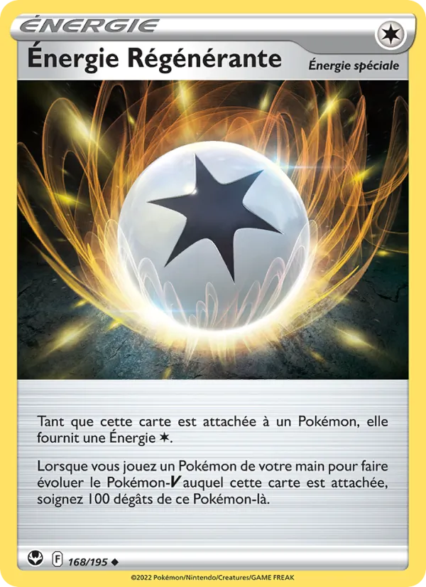 Carte Pokémon Énergie Régénérante de l'extension Tempête Argentée