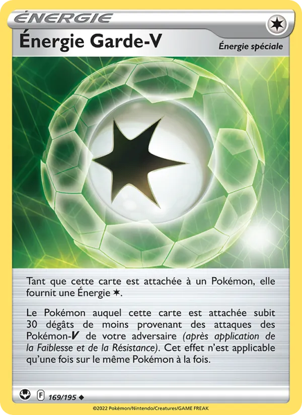 Carte Pokémon Énergie Garde V de l'extension Tempête Argentée