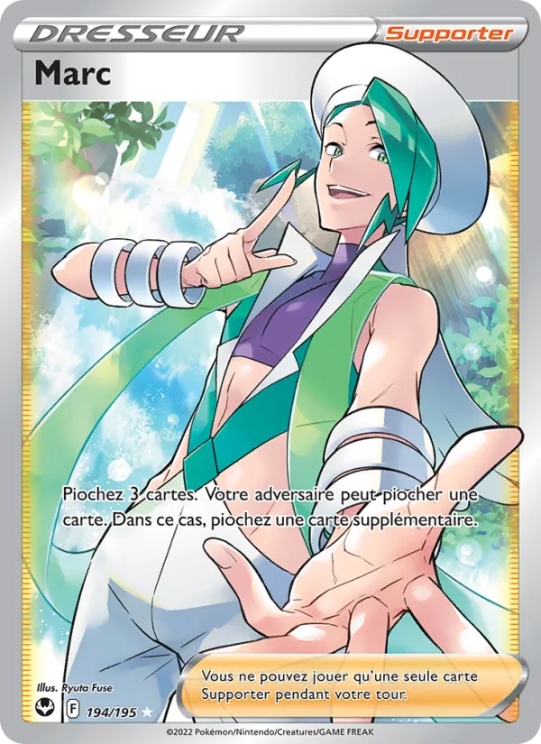 Carte Pokémon Marc de l'extension Tempête Argentée