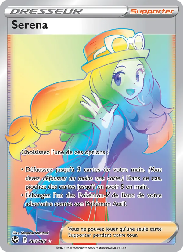 Carte Pokémon Serena de l'extension Tempête Argentée