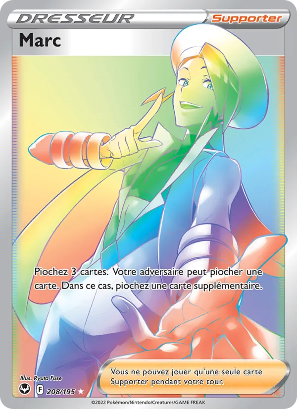 Carte Pokémon Marc de l'extension Tempête Argentée