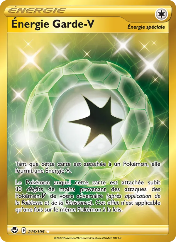 Carte Pokémon Énergie Garde V de l'extension Tempête Argentée