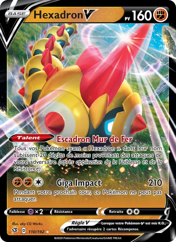 Carte Pokémon Hexadron V de l'extension Clash des Rebelles