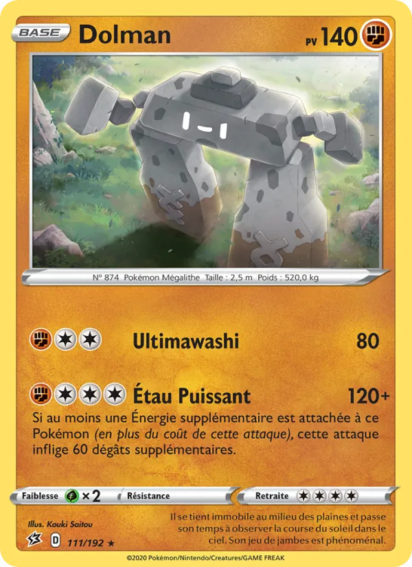 Carte Pokémon Dolman de l'extension Clash des Rebelles