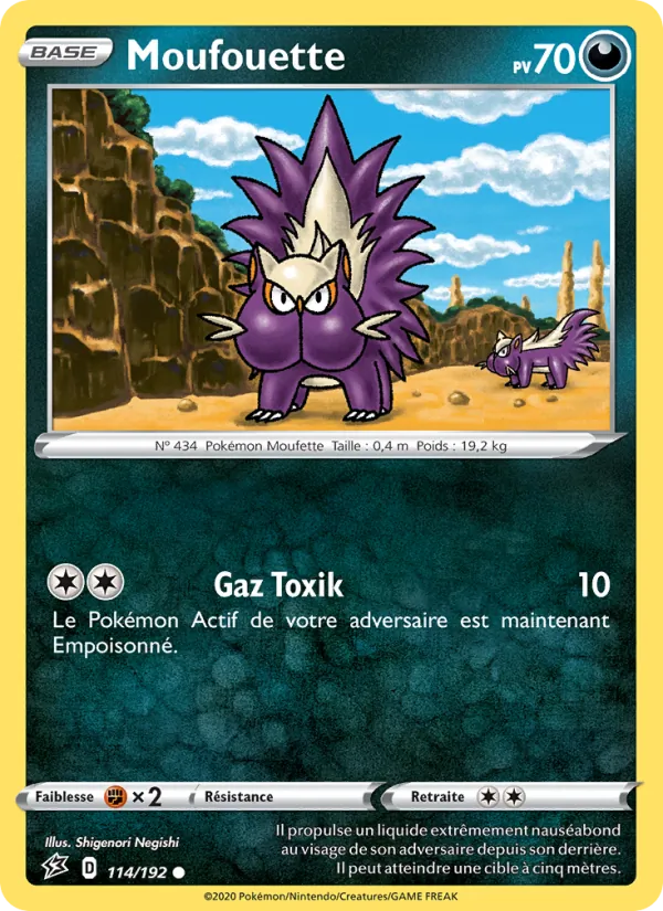 Carte Pokémon Moufouette de l'extension Clash des Rebelles
