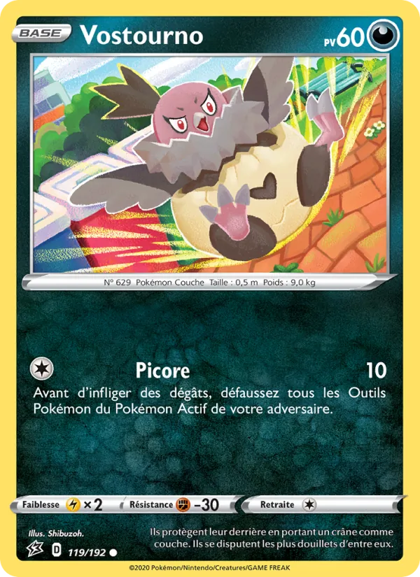Carte Pokémon Vostourno de l'extension Clash des Rebelles