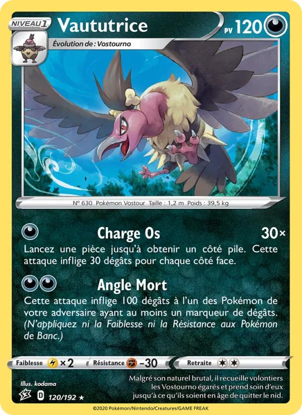 Carte Pokémon Vaututrice de l'extension Clash des Rebelles