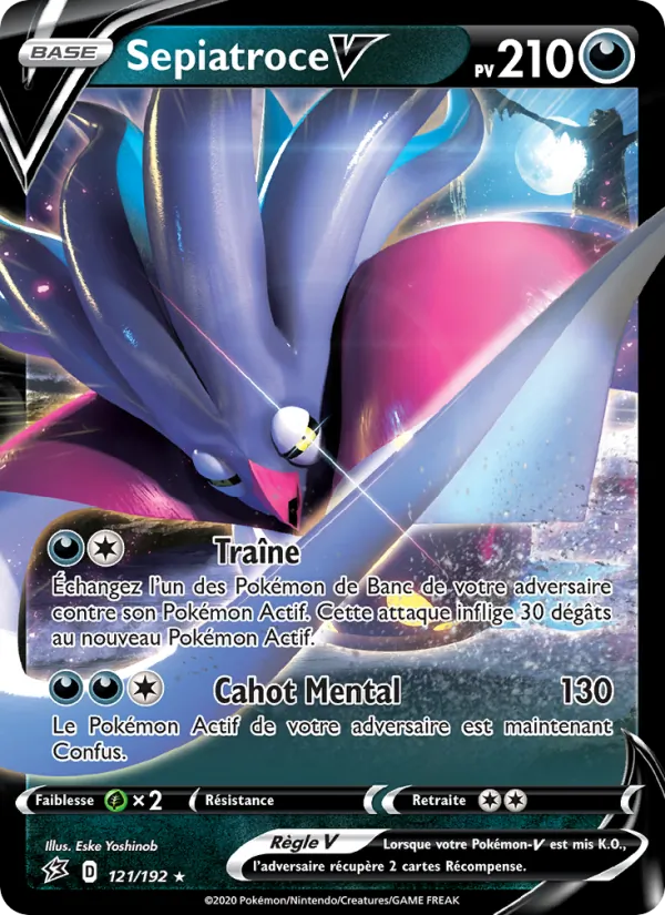 Carte Pokémon Sepiatroce V de l'extension Clash des Rebelles