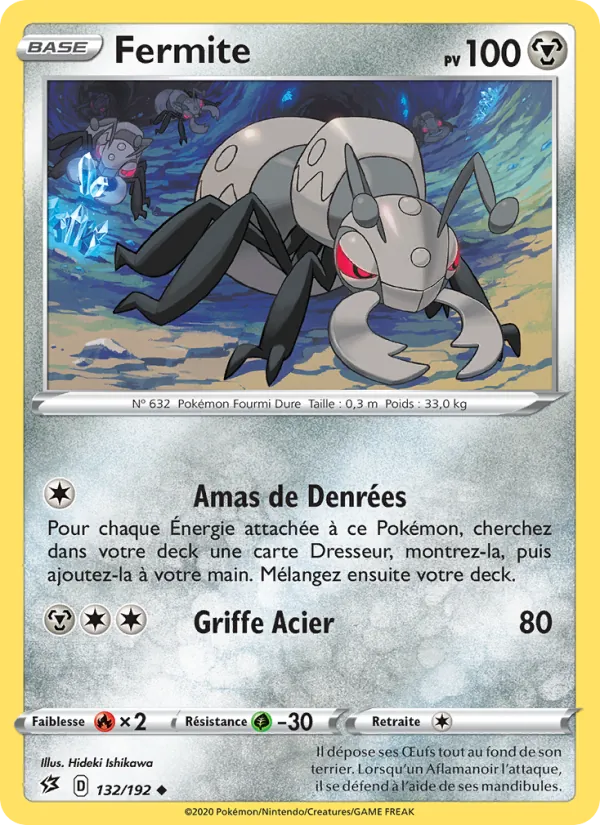 Carte Pokémon Fermite de l'extension Clash des Rebelles