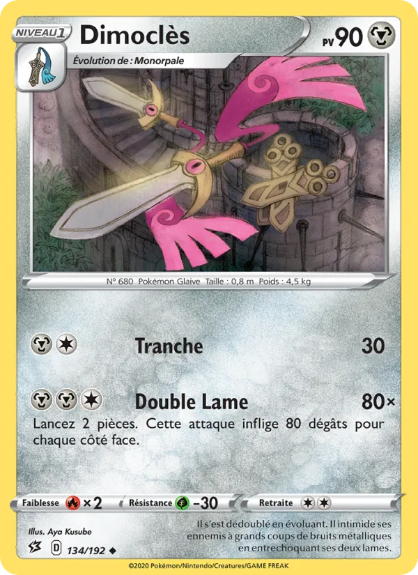 Carte Pokémon Dimoclès de l'extension Clash des Rebelles