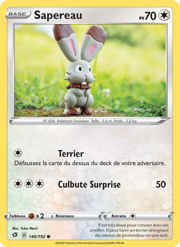 Carte Pokémon Sapereau de l'extension Clash des Rebelles
