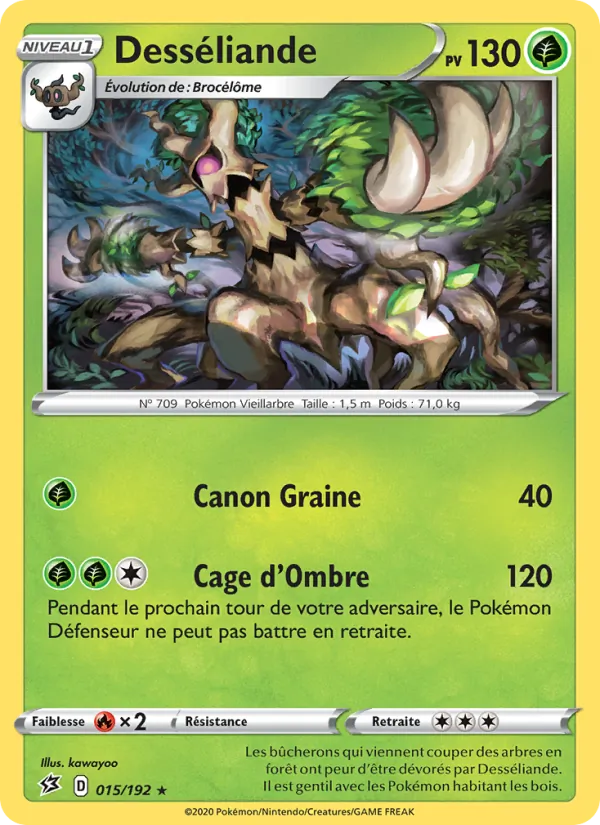 Carte Pokémon Desséliande de l'extension Clash des Rebelles