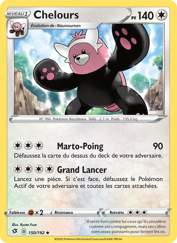 Carte Pokémon Chelours de l'extension Clash des Rebelles