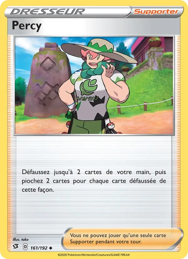 Carte Pokémon Percy de l'extension Clash des Rebelles