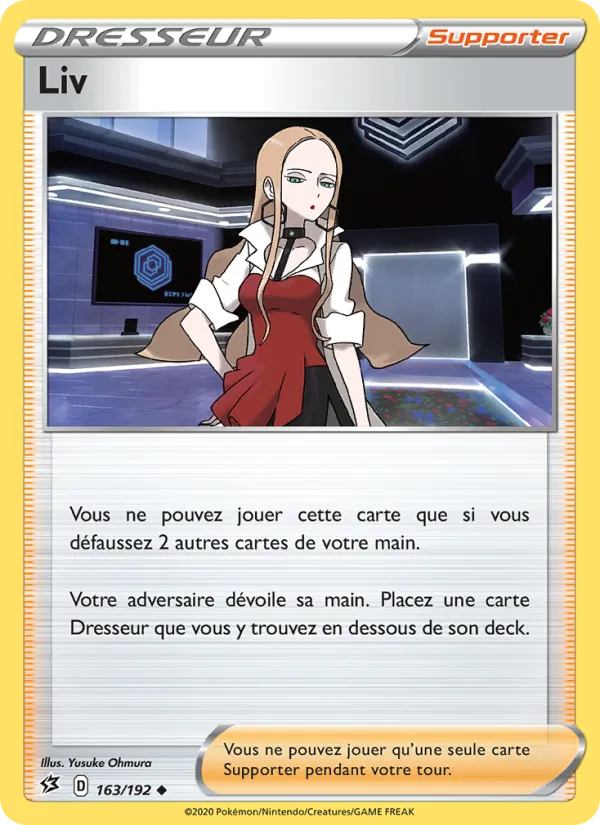 Carte Pokémon Liv de l'extension Clash des Rebelles