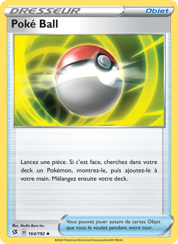 Carte Pokémon Poké Ball de l'extension Clash des Rebelles