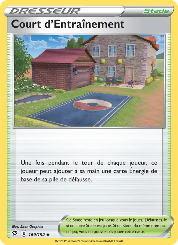 Carte Pokémon Court d'Entraînement de l'extension Clash des Rebelles