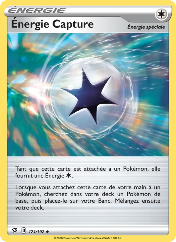 Carte Pokémon Énergie Capture de l'extension Clash des Rebelles
