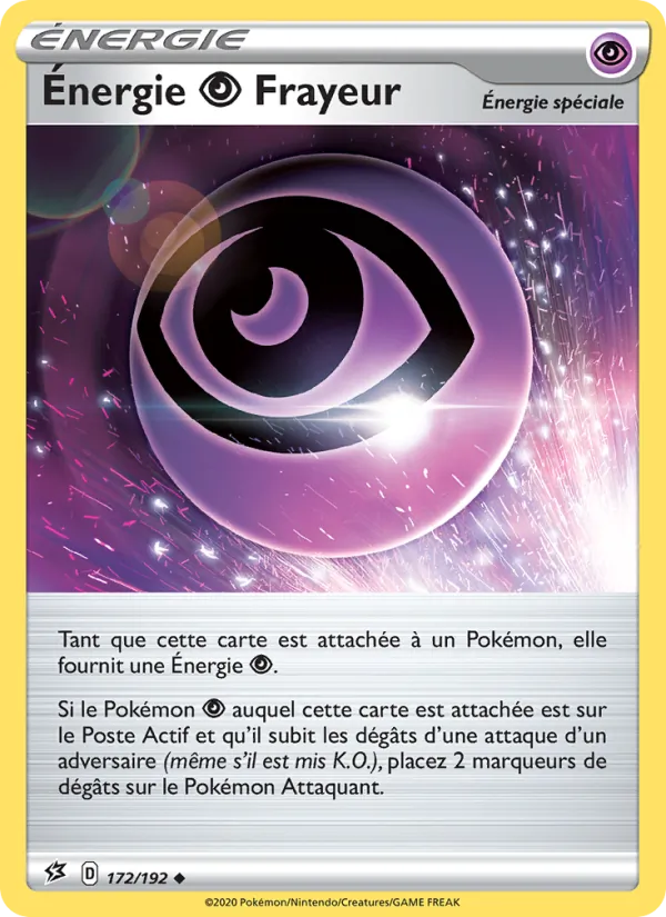 Carte Pokémon Énergie Psychic Frayeur de l'extension Clash des Rebelles