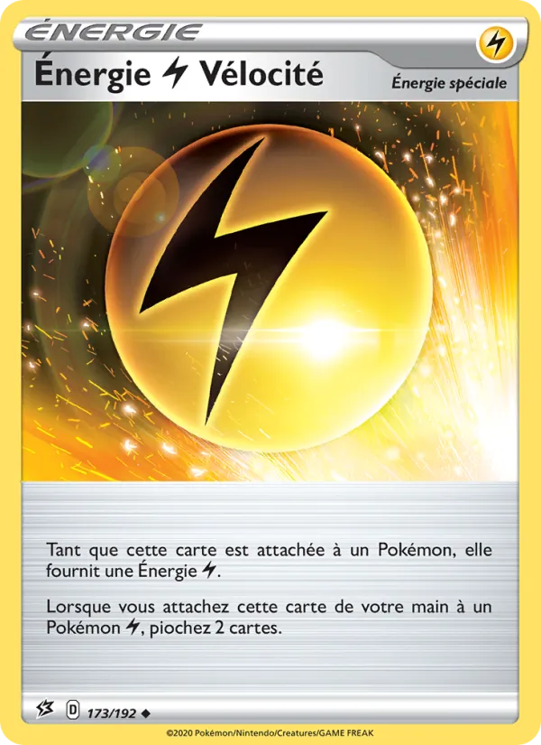 Carte Pokémon Énergie Lightning Vélocité de l'extension Clash des Rebelles
