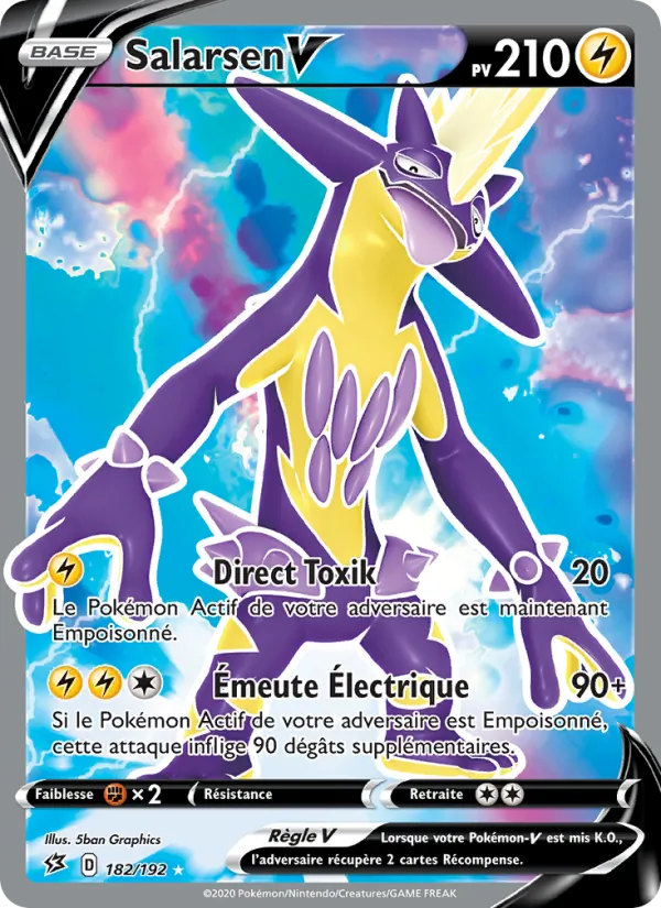 Carte Pokémon Salarsen V de l'extension Clash des Rebelles