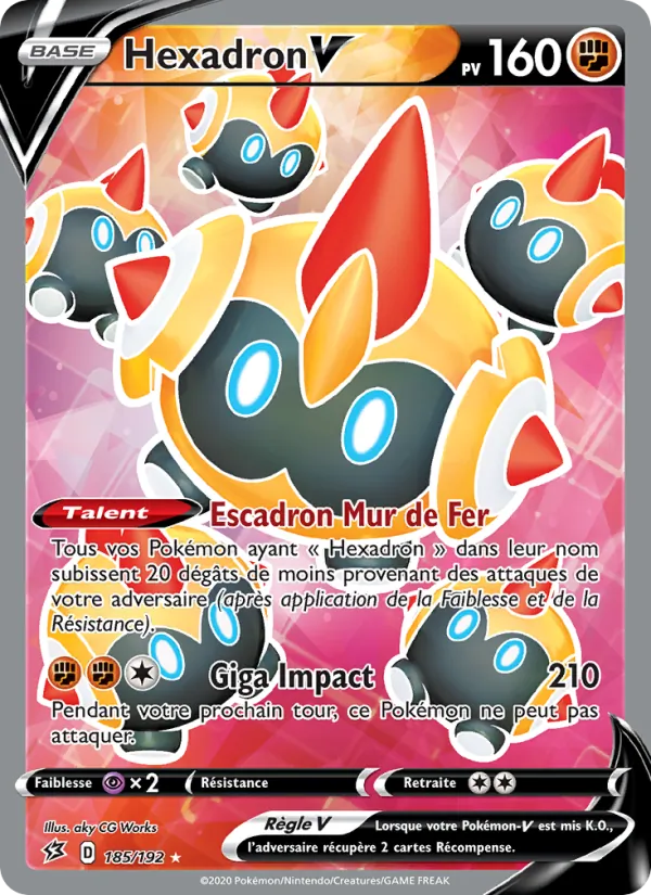 Carte Pokémon Hexadron V de l'extension Clash des Rebelles