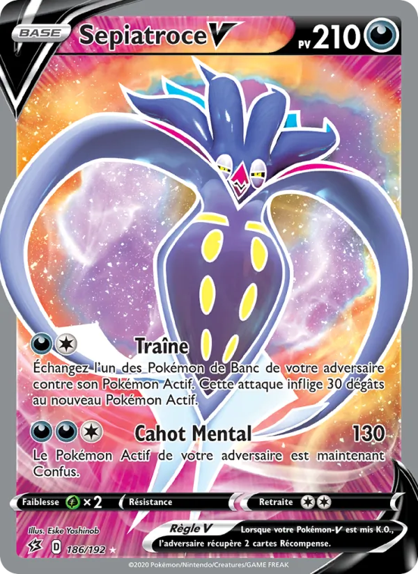 Carte Pokémon Sepiatroce V de l'extension Clash des Rebelles