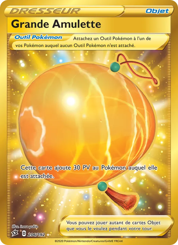 Carte Pokémon Grande Amulette de l'extension Clash des Rebelles
