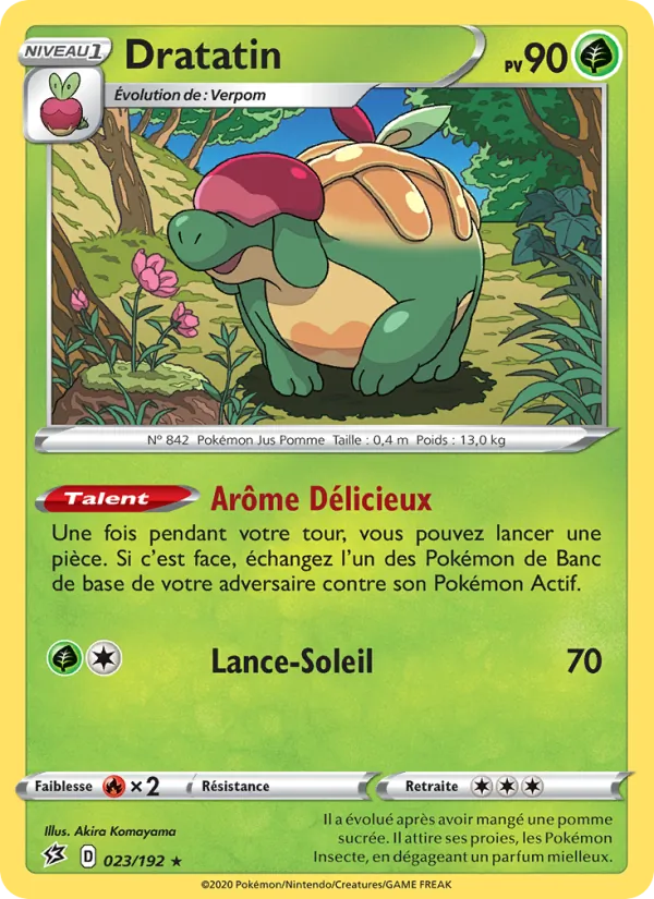 Carte Pokémon Dratatin de l'extension Clash des Rebelles