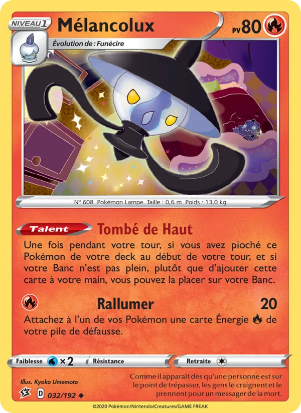 Carte Pokémon Mélancolux de l'extension Clash des Rebelles