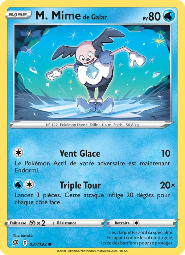 Carte Pokémon M. Mime de Galar de l'extension Clash des Rebelles
