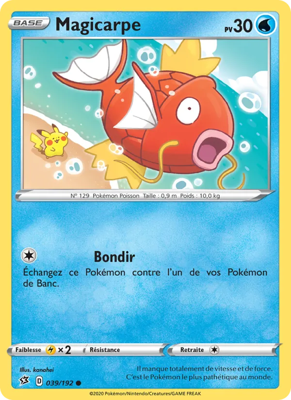 Carte Pokémon Magicarpe de l'extension Clash des Rebelles
