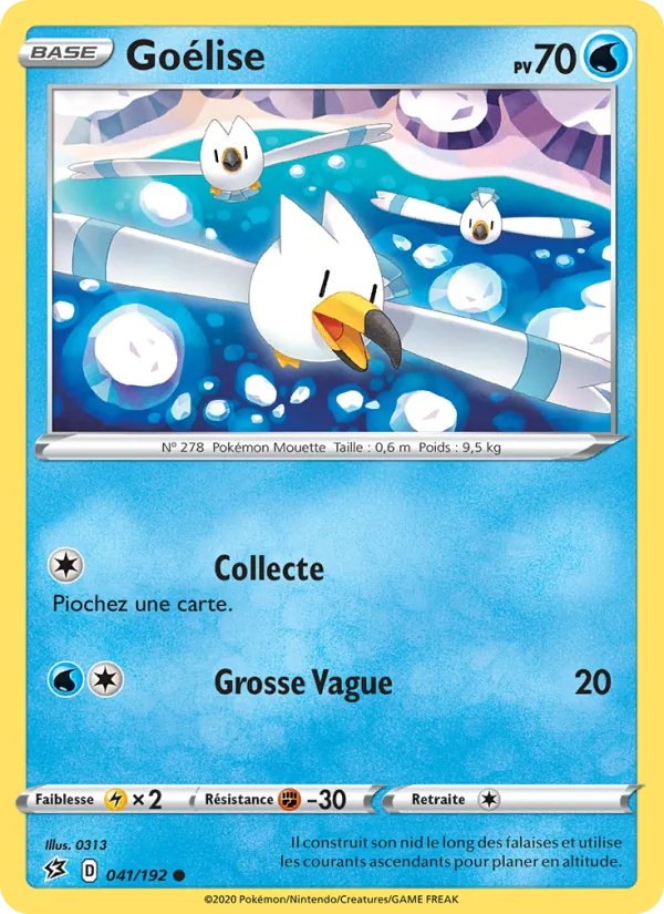 Carte Pokémon Goélise de l'extension Clash des Rebelles