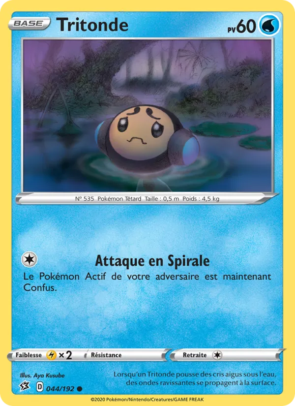 Carte Pokémon Tritonde de l'extension Clash des Rebelles